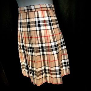 James Pringle Scotland Wool Tartan Plaid  Kilt Skirt